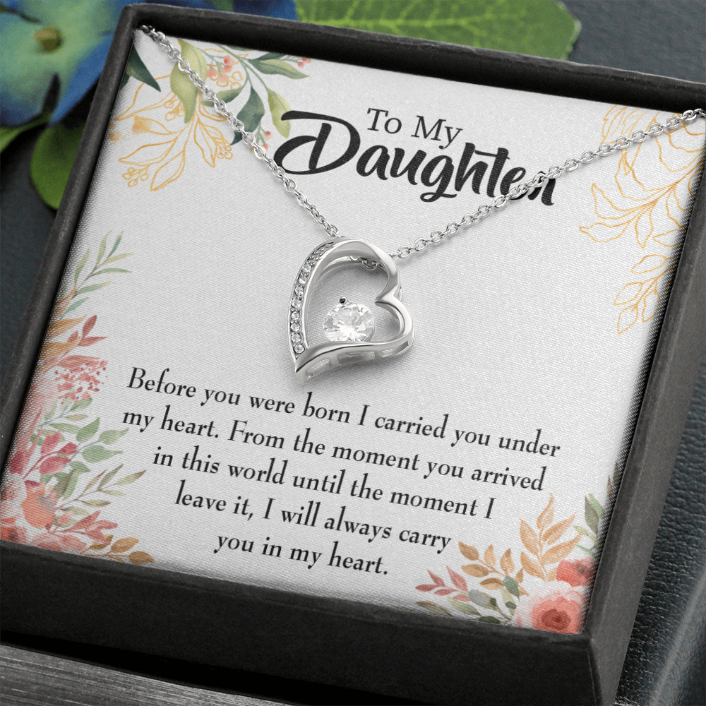 To My Daughter Before You Were Born Forever Necklace w Message Card-Express Your Love Gifts