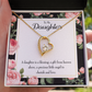 To My Daughter Blessing From Heaven Forever Necklace w Message Card-Express Your Love Gifts