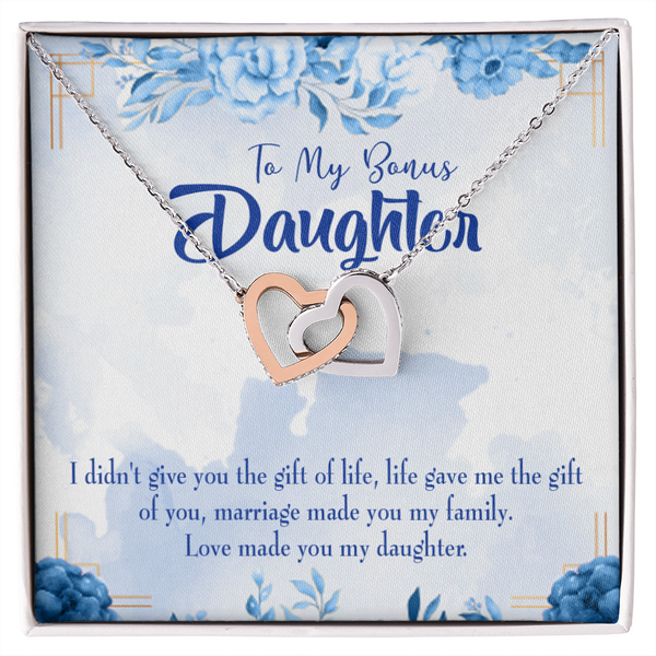 To My Bonus Daughter | Always Love You - Interlocking Hearts necklace – KBW  Gifts