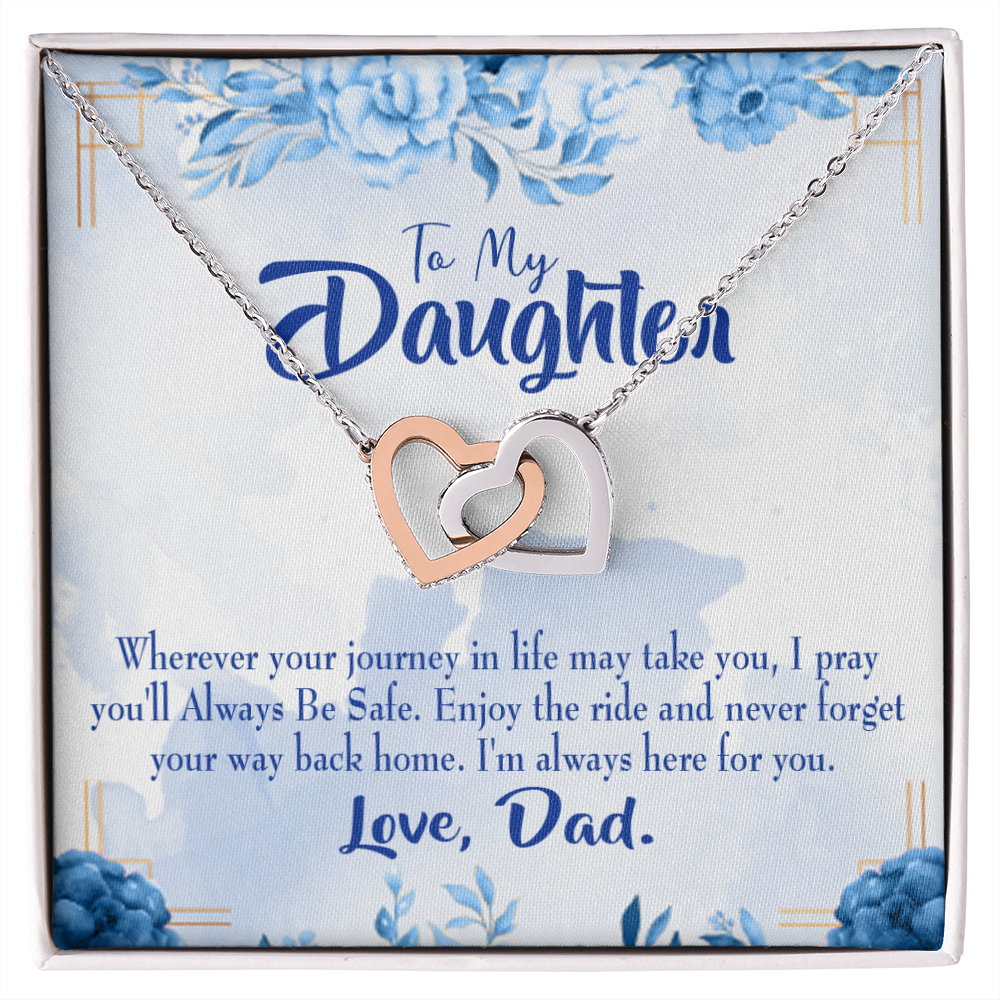 To My Daughter Dad's Prayer to Daughter Inseparable Necklace-Express Your Love Gifts