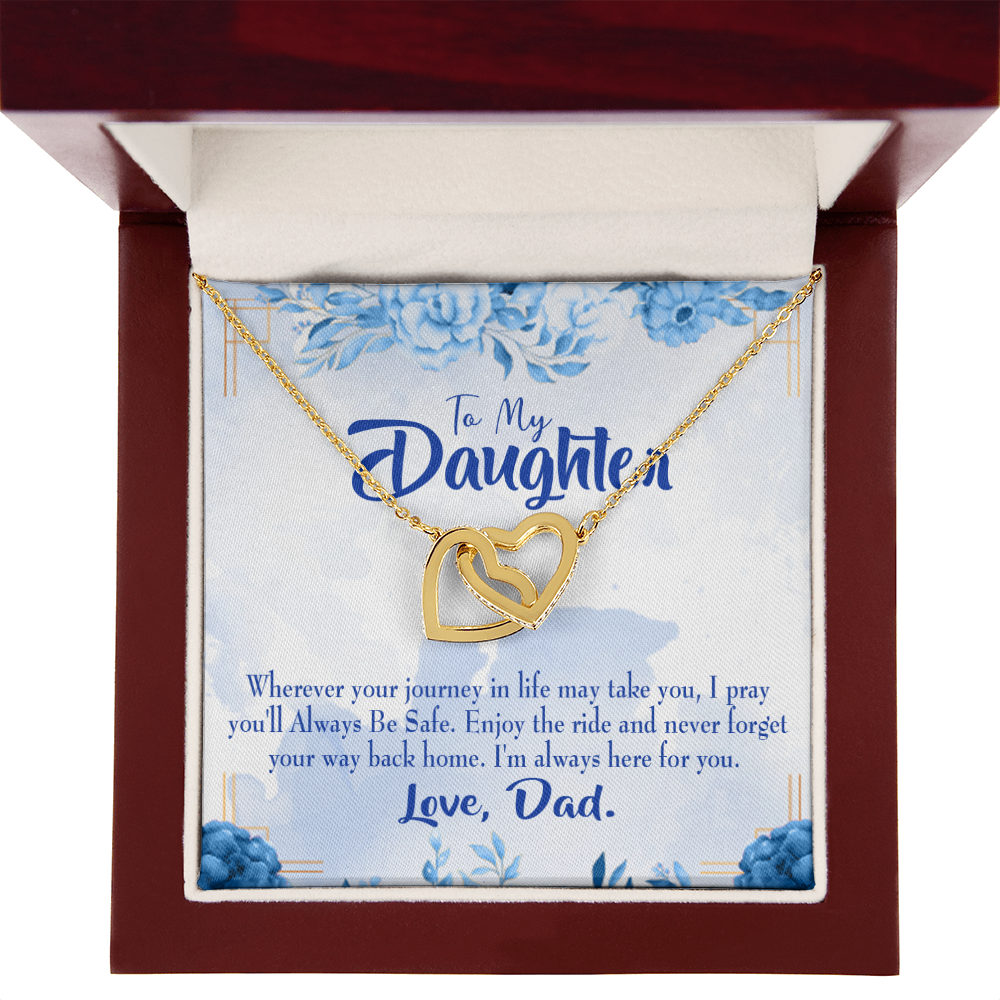 To My Daughter Dad's Prayer to Daughter Inseparable Necklace-Express Your Love Gifts