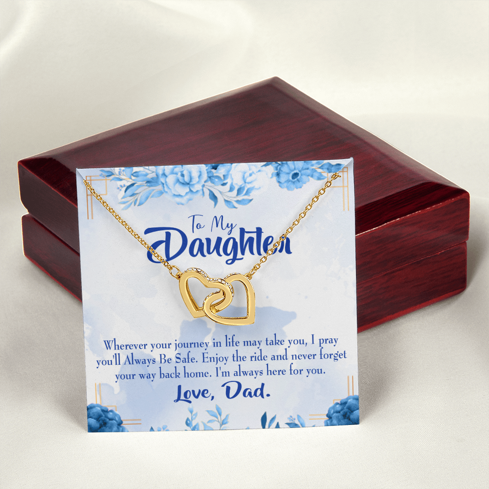 To My Daughter Dad's Prayer to Daughter Inseparable Necklace-Express Your Love Gifts