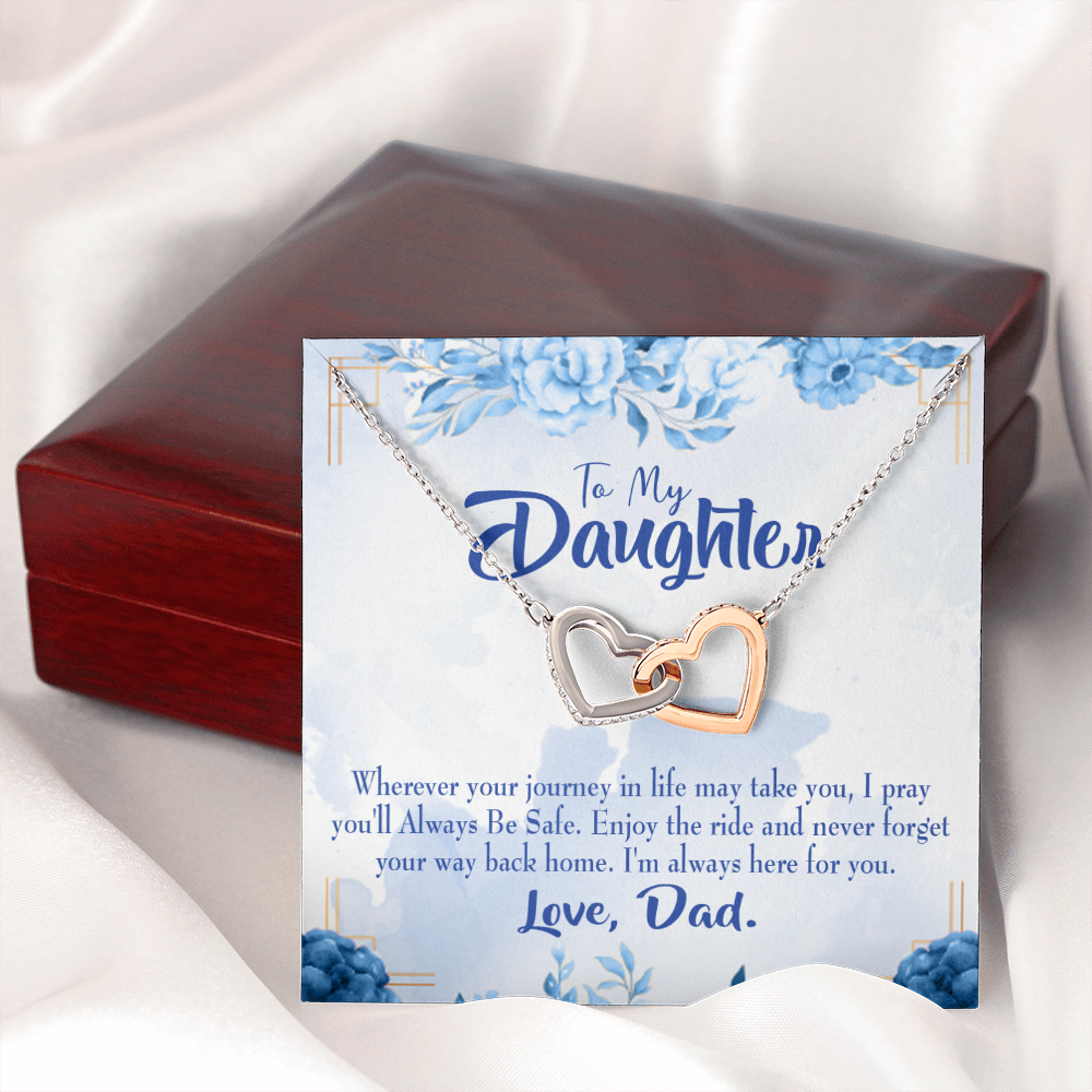 To My Daughter Dad's Prayer to Daughter Inseparable Necklace-Express Your Love Gifts