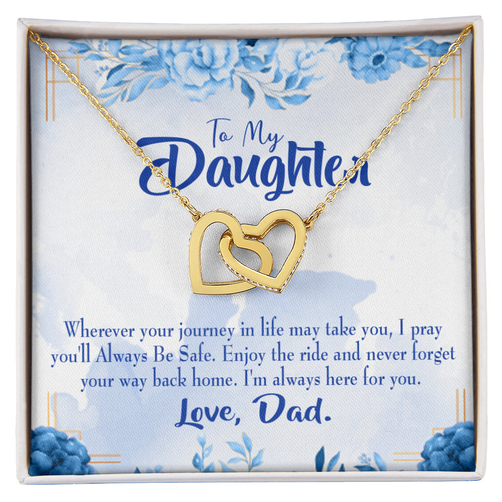 To My Daughter Dad's Prayer to Daughter Inseparable Necklace-Express Your Love Gifts