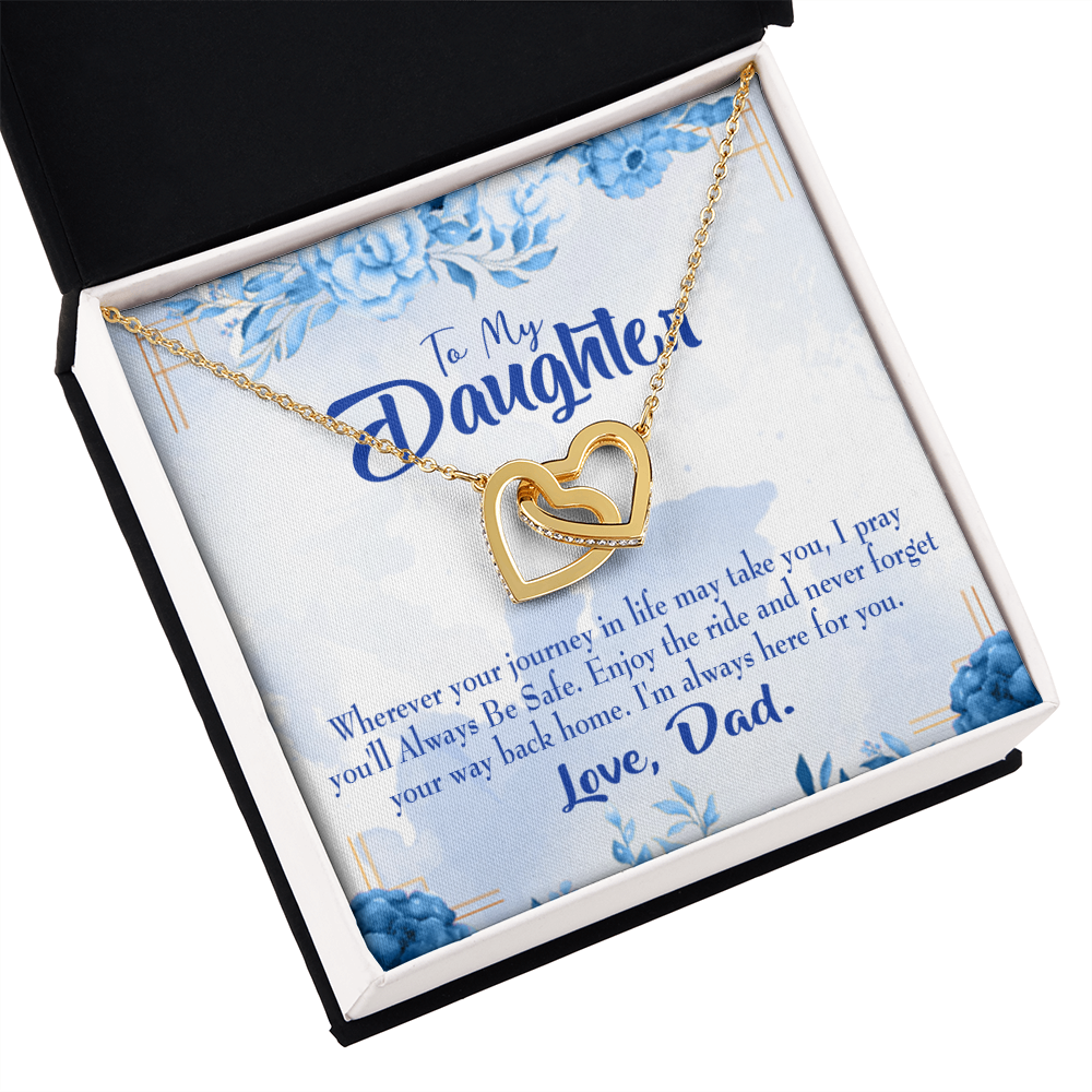 To My Daughter Dad's Prayer to Daughter Inseparable Necklace-Express Your Love Gifts