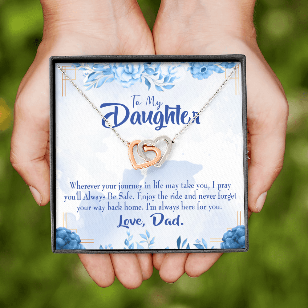 To My Daughter Dad's Prayer to Daughter Inseparable Necklace-Express Your Love Gifts