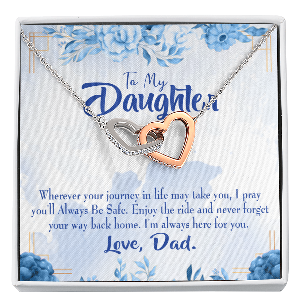 To My Daughter Dad's Prayer to Daughter Inseparable Necklace-Express Your Love Gifts