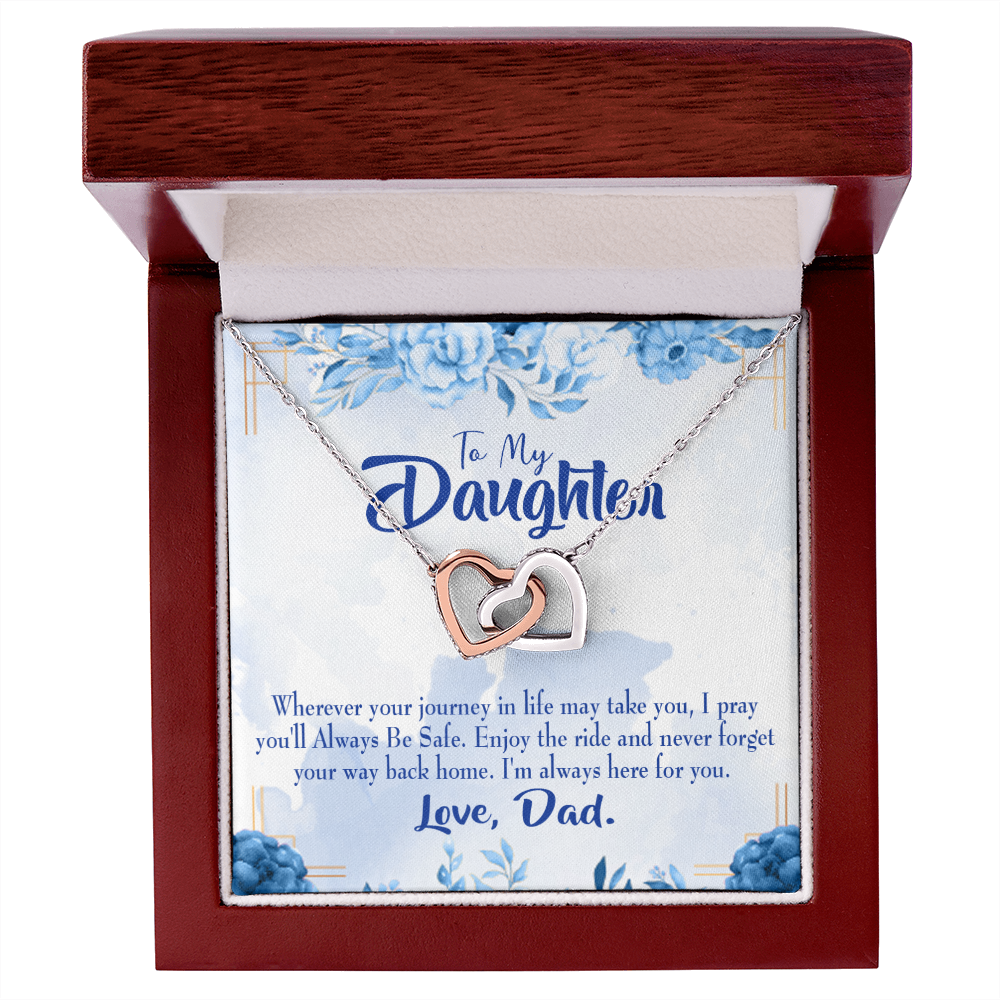 To My Daughter Dad's Prayer to Daughter Inseparable Necklace-Express Your Love Gifts