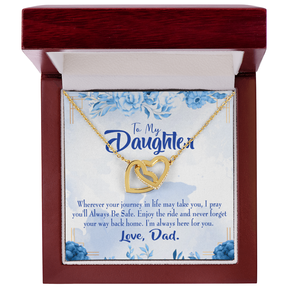 To My Daughter Dad's Prayer to Daughter Inseparable Necklace-Express Your Love Gifts