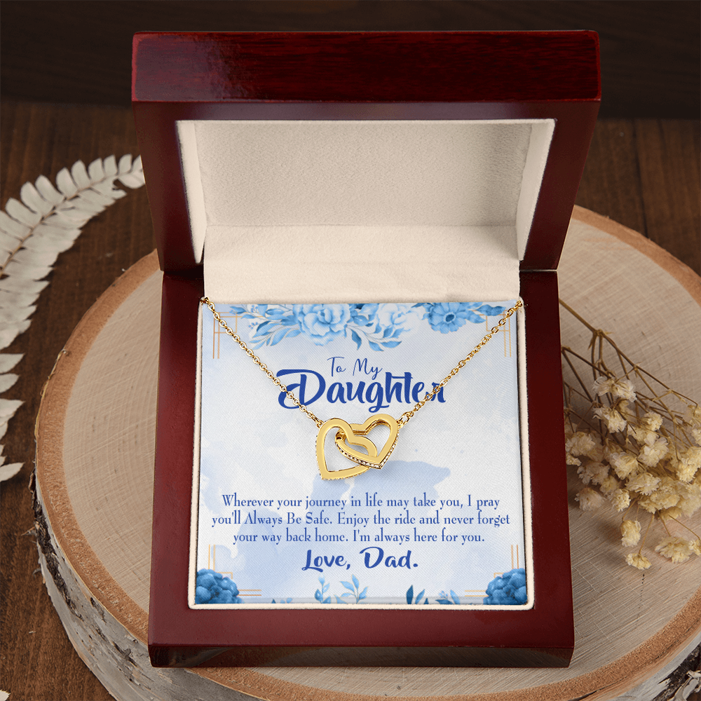 To My Daughter Dad's Prayer to Daughter Inseparable Necklace-Express Your Love Gifts