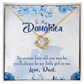To My Daughter Daddy's Little Girl Infinity Knot Necklace Message Card-Express Your Love Gifts