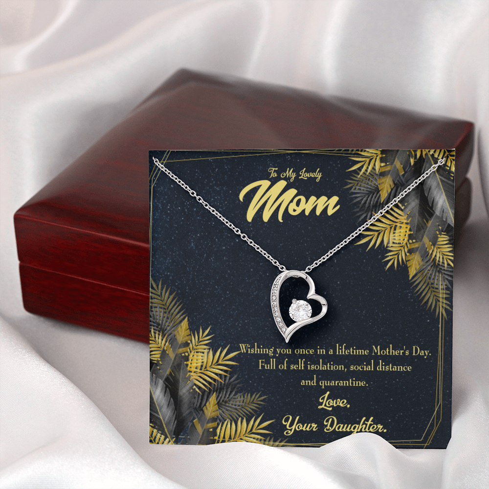 To My Daughter Daughter to Mom Forever Necklace w Message Card-Express Your Love Gifts