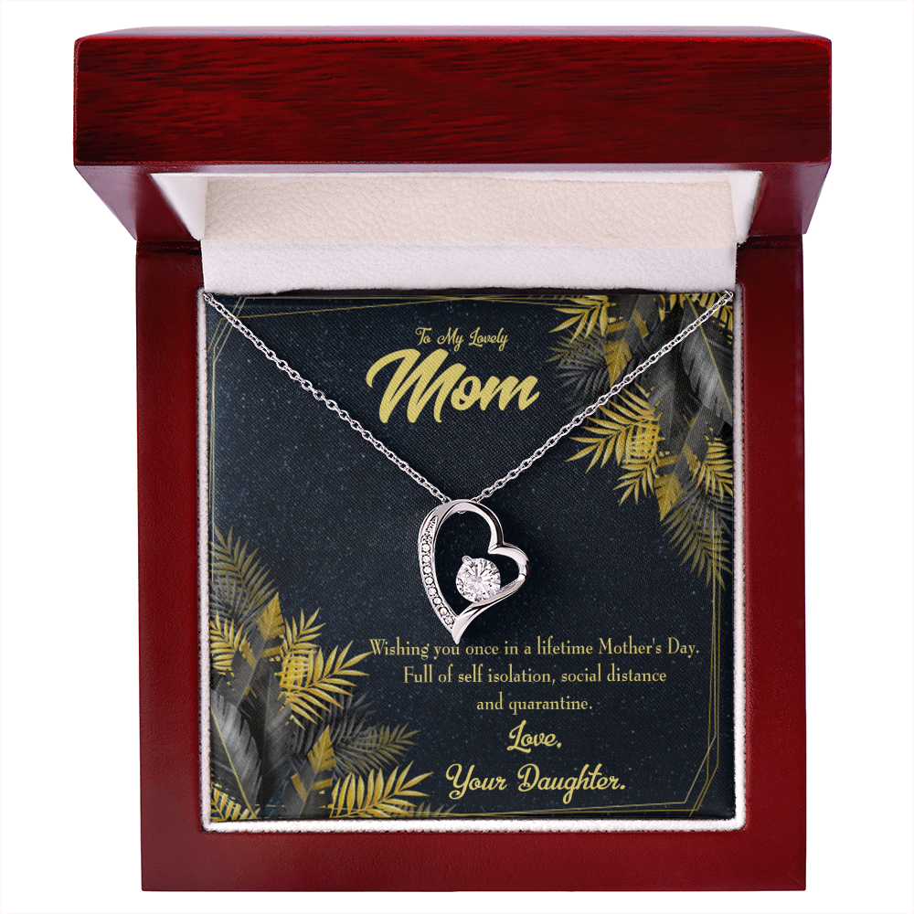 To My Daughter Daughter to Mom Forever Necklace w Message Card-Express Your Love Gifts