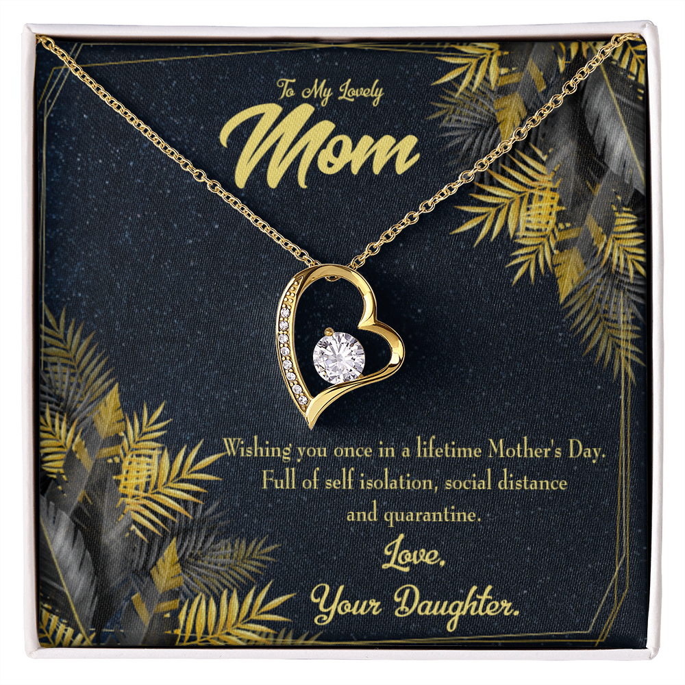 To My Daughter Daughter to Mom Forever Necklace w Message Card-Express Your Love Gifts