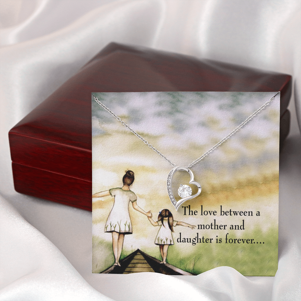 To My Daughter Eternal Love From Mom Forever Necklace w Message Card-Express Your Love Gifts