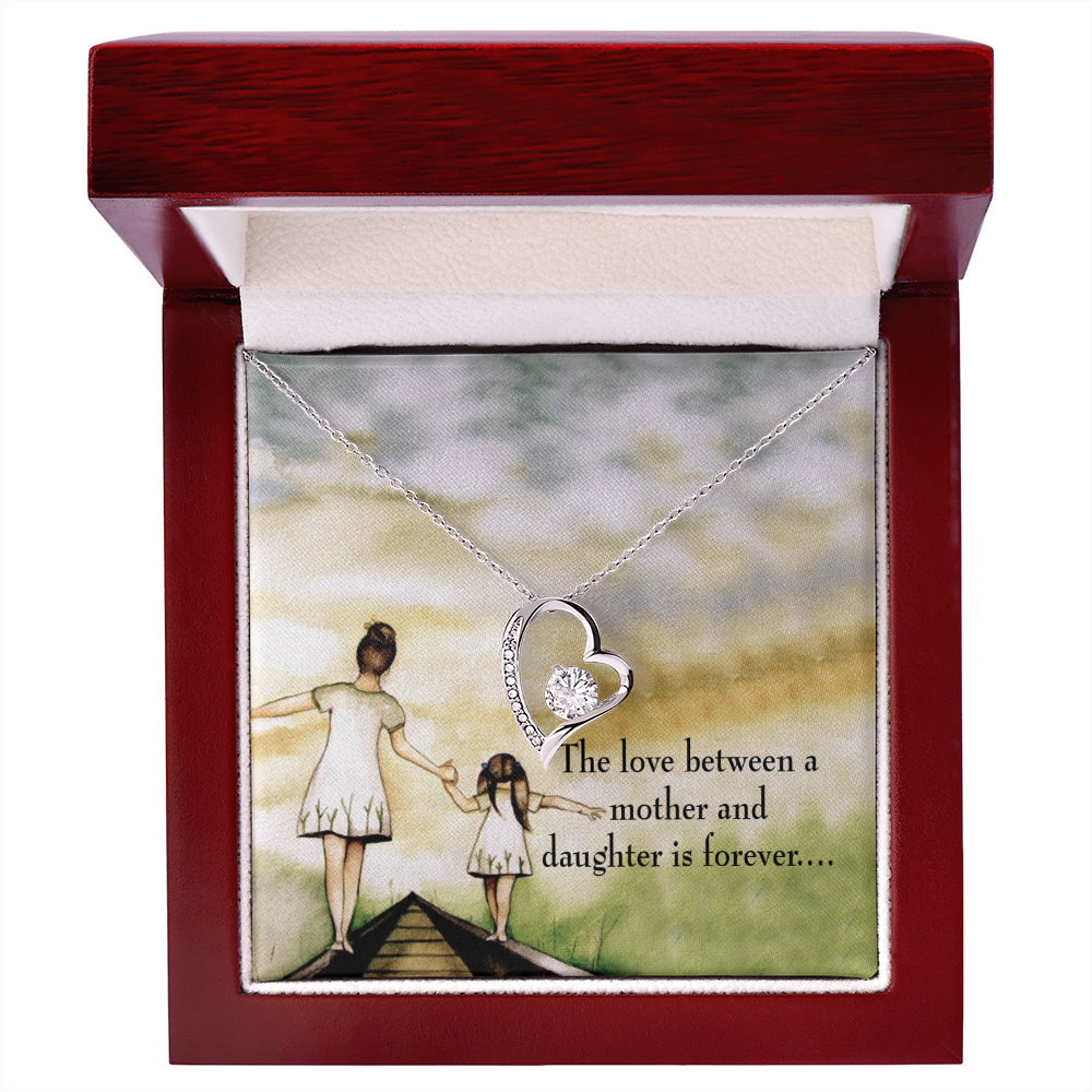 To My Daughter Eternal Love From Mom Forever Necklace w Message Card-Express Your Love Gifts