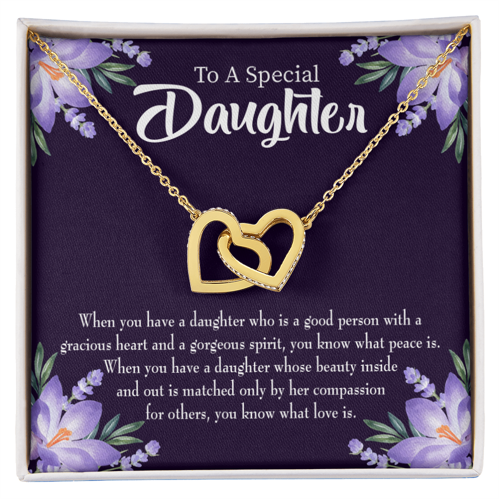 To My Daughter Good Person Daughter Inseparable Necklace-Express Your Love Gifts