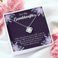 To My Daughter Granddaughter Gift From Heaven Infinity Knot Necklace Message Card-Express Your Love Gifts