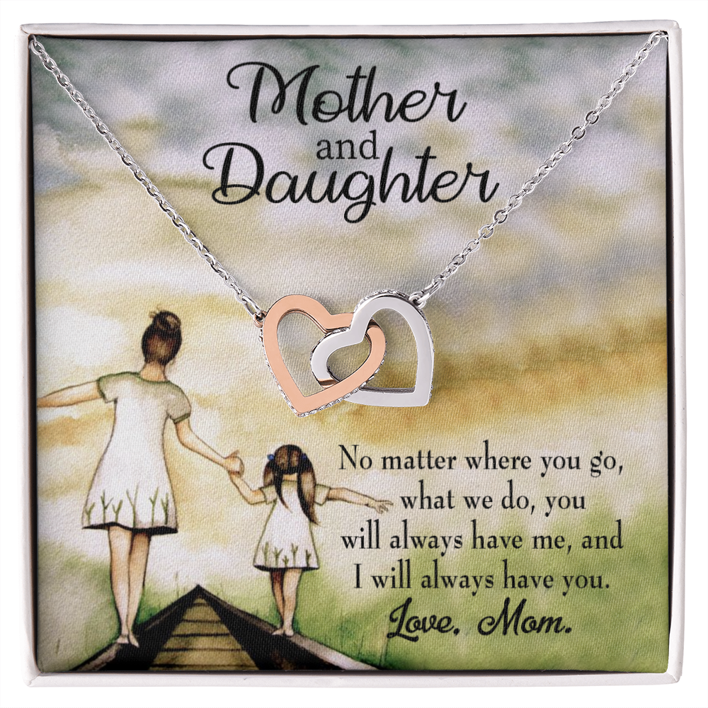 To My Daughter Have Each Other From Mom Inseparable Necklace-Express Your Love Gifts