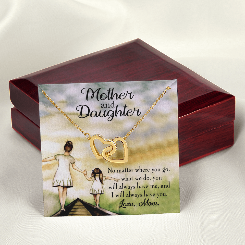 To My Daughter Have Each Other From Mom Inseparable Necklace-Express Your Love Gifts