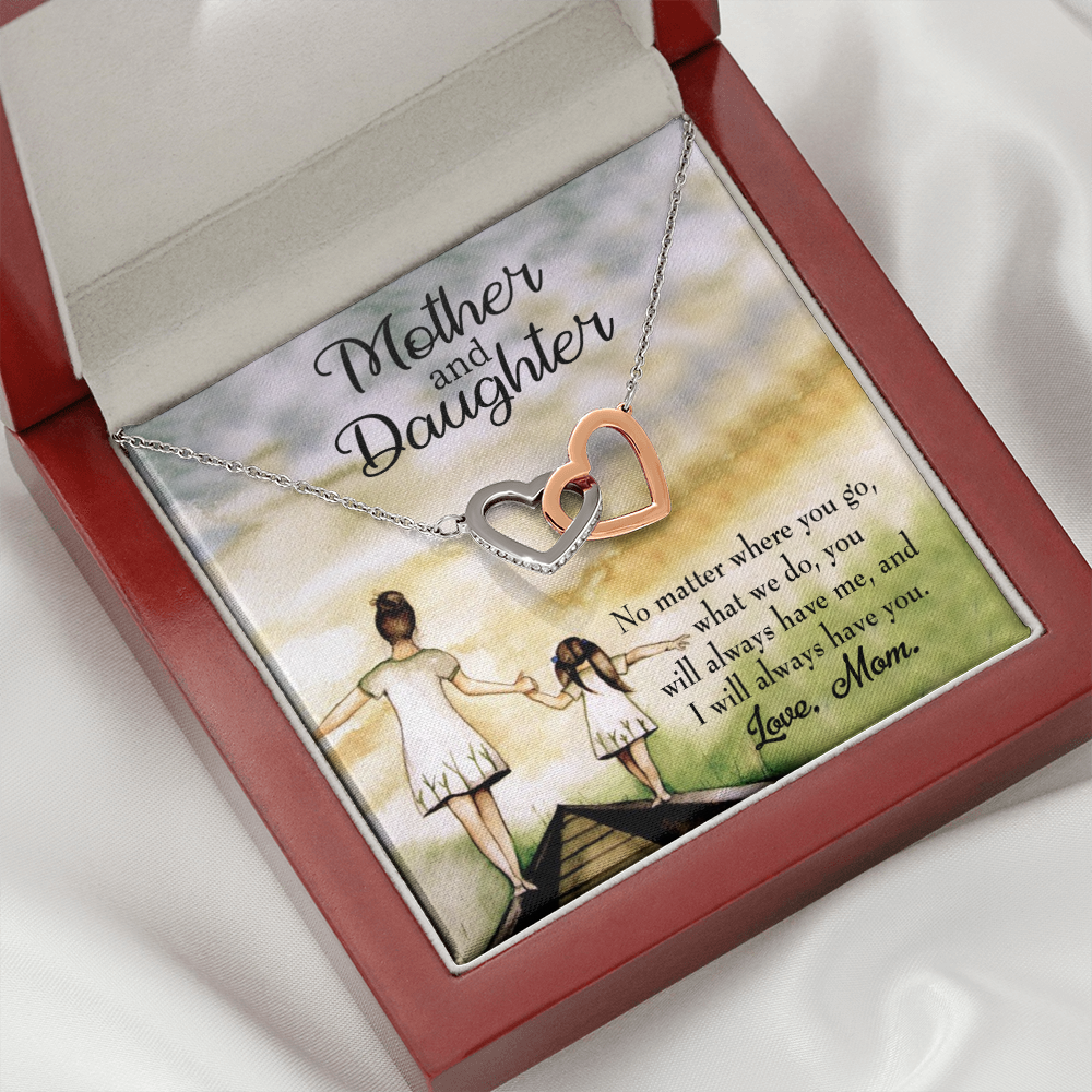 To My Daughter Have Each Other From Mom Inseparable Necklace-Express Your Love Gifts