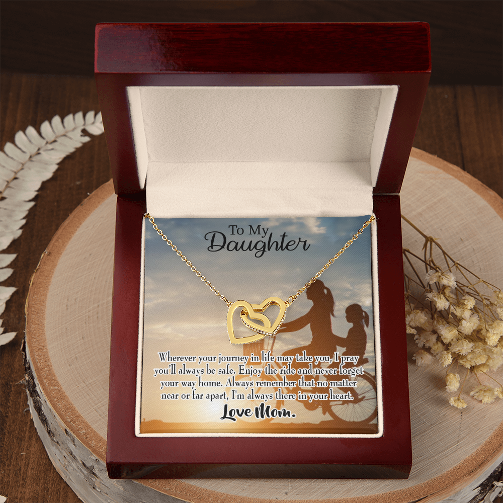 To My Daughter I Pray for You From Mum Alluring Ribbon Necklace Message  Card - Walmart.com