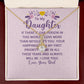 To My Daughter If There is One Person in This World Alluring Ribbon Necklace Message Card-Express Your Love Gifts