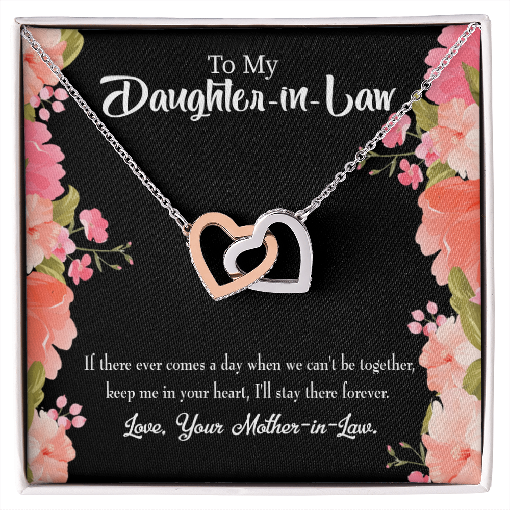 To My Daughter-in-Law Keep in Heart From Mother-in-Law Inseparable Necklace-Express Your Love Gifts