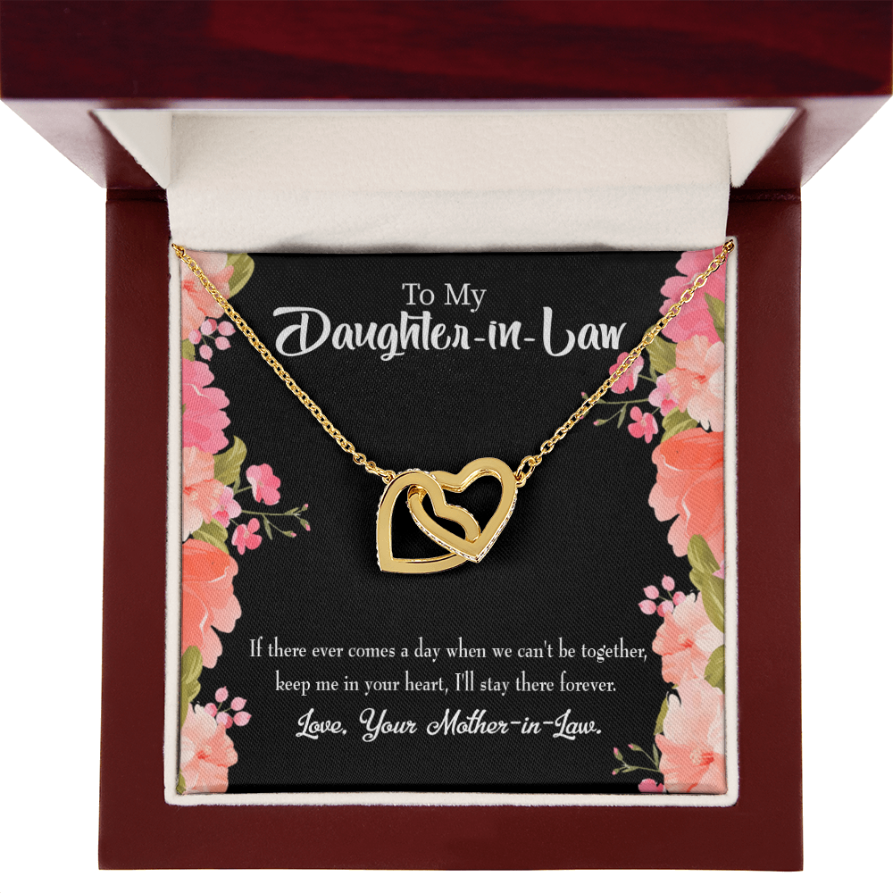 To My Daughter-in-Law Keep in Heart From Mother-in-Law Inseparable Necklace-Express Your Love Gifts