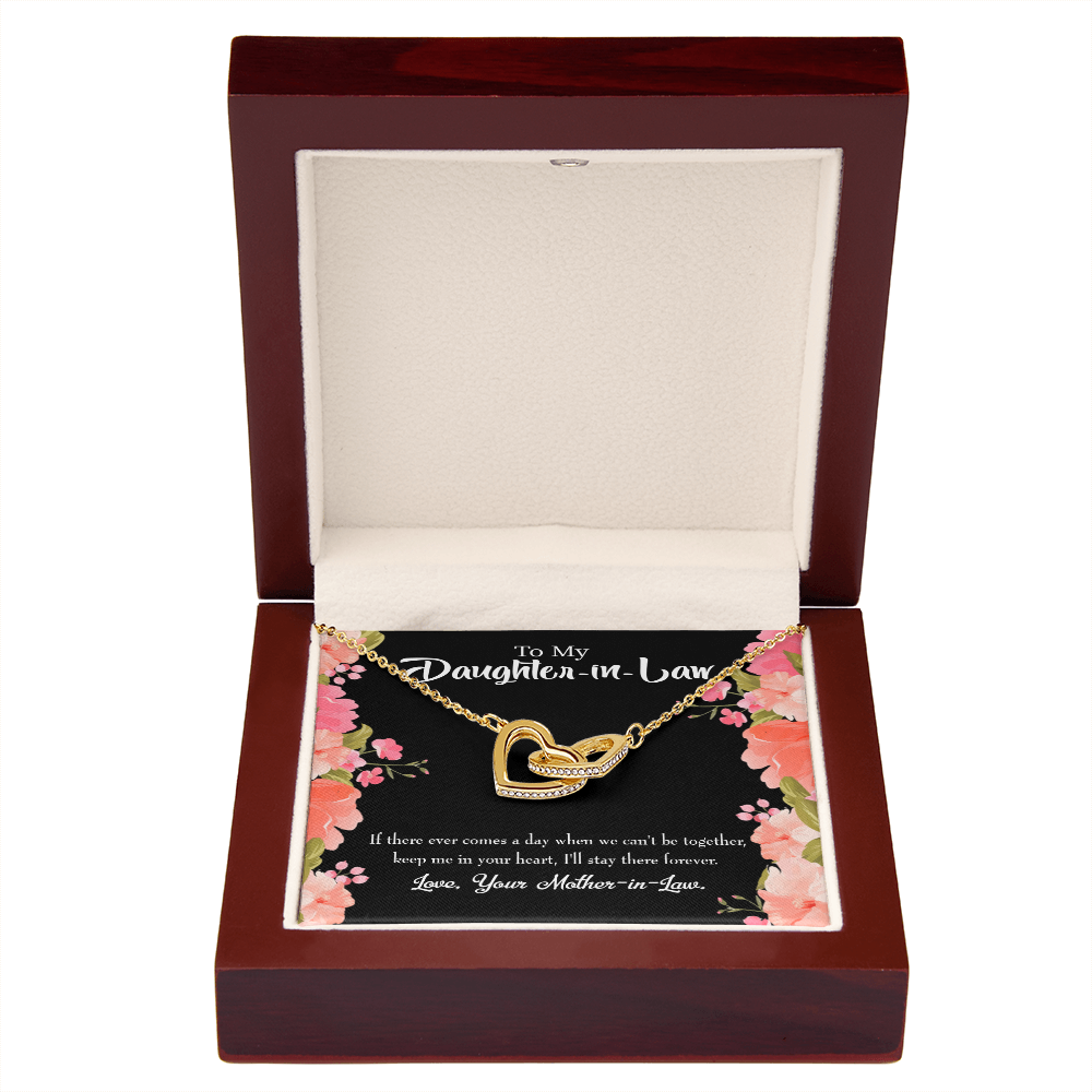 To My Daughter-in-Law Keep in Heart From Mother-in-Law Inseparable Necklace-Express Your Love Gifts