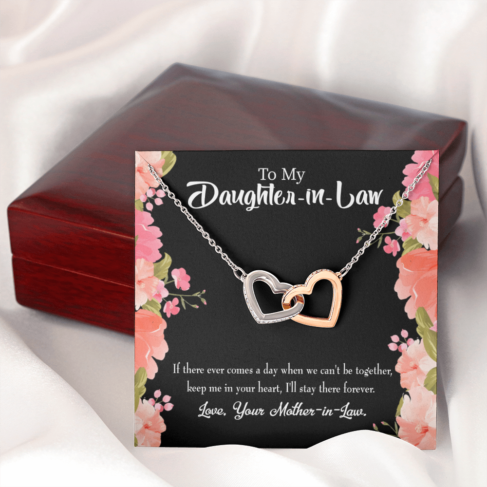 To My Daughter-in-Law Keep in Heart From Mother-in-Law Inseparable Necklace-Express Your Love Gifts