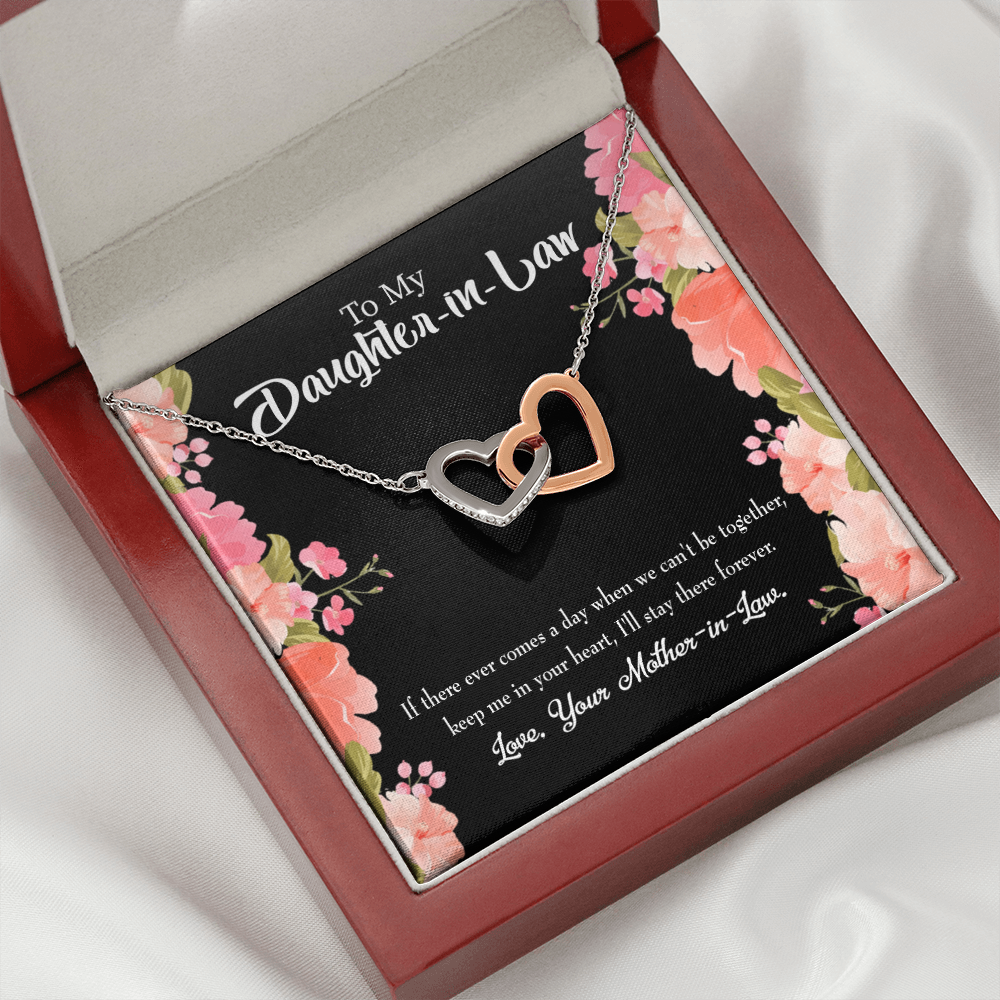 To My Daughter-in-Law Keep in Heart From Mother-in-Law Inseparable Necklace-Express Your Love Gifts