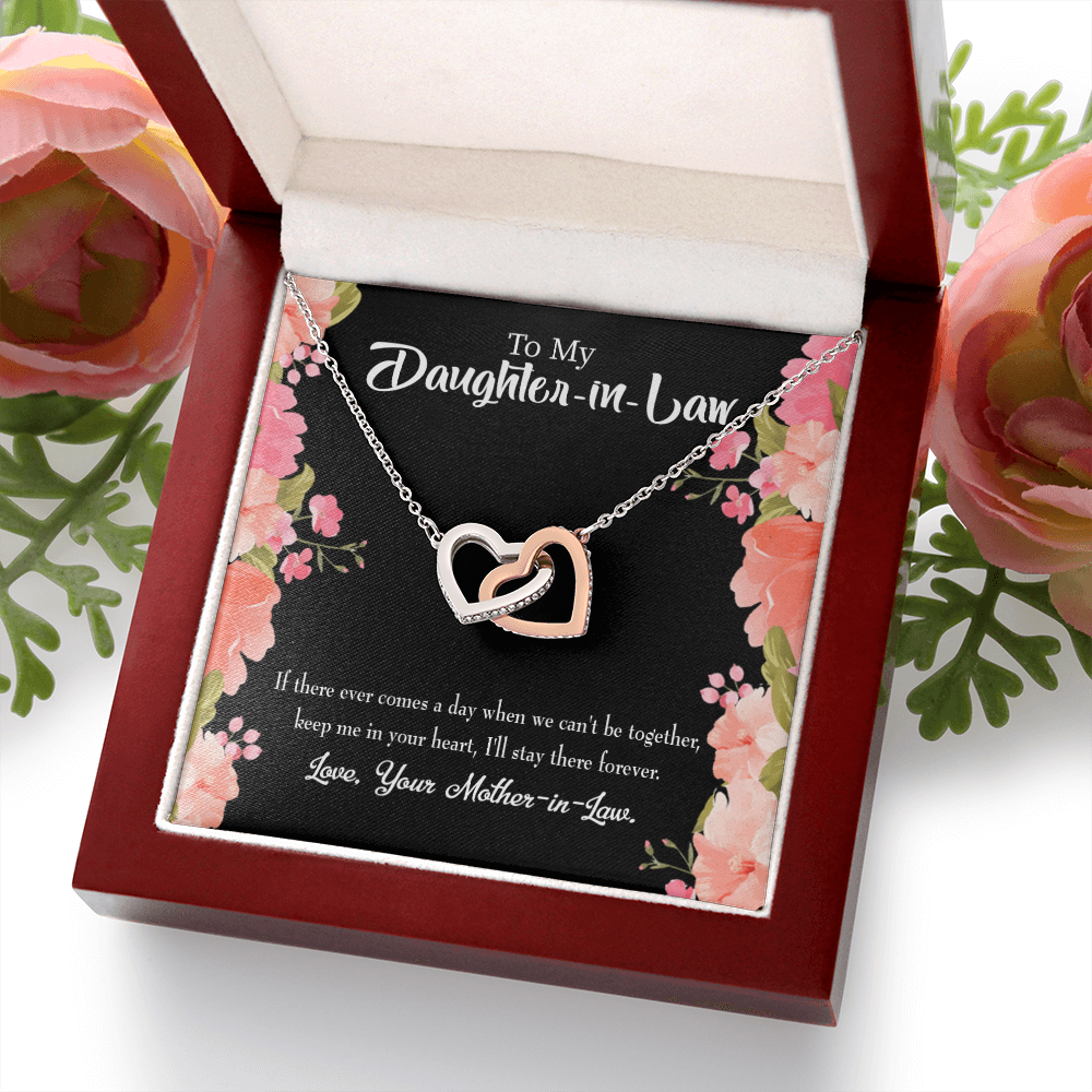 To My Daughter-in-Law Keep in Heart From Mother-in-Law Inseparable Necklace-Express Your Love Gifts