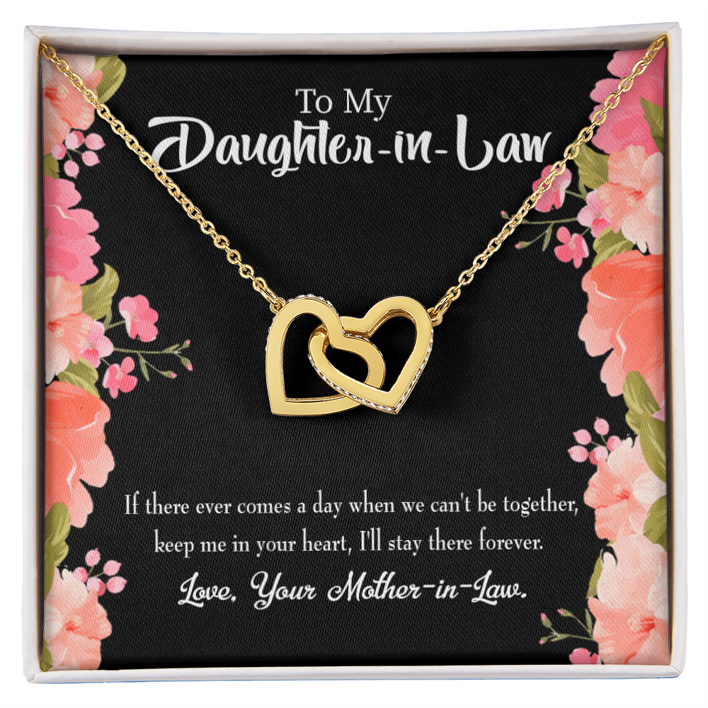 To My Daughter-in-Law Keep in Heart From Mother-in-Law Inseparable Necklace-Express Your Love Gifts