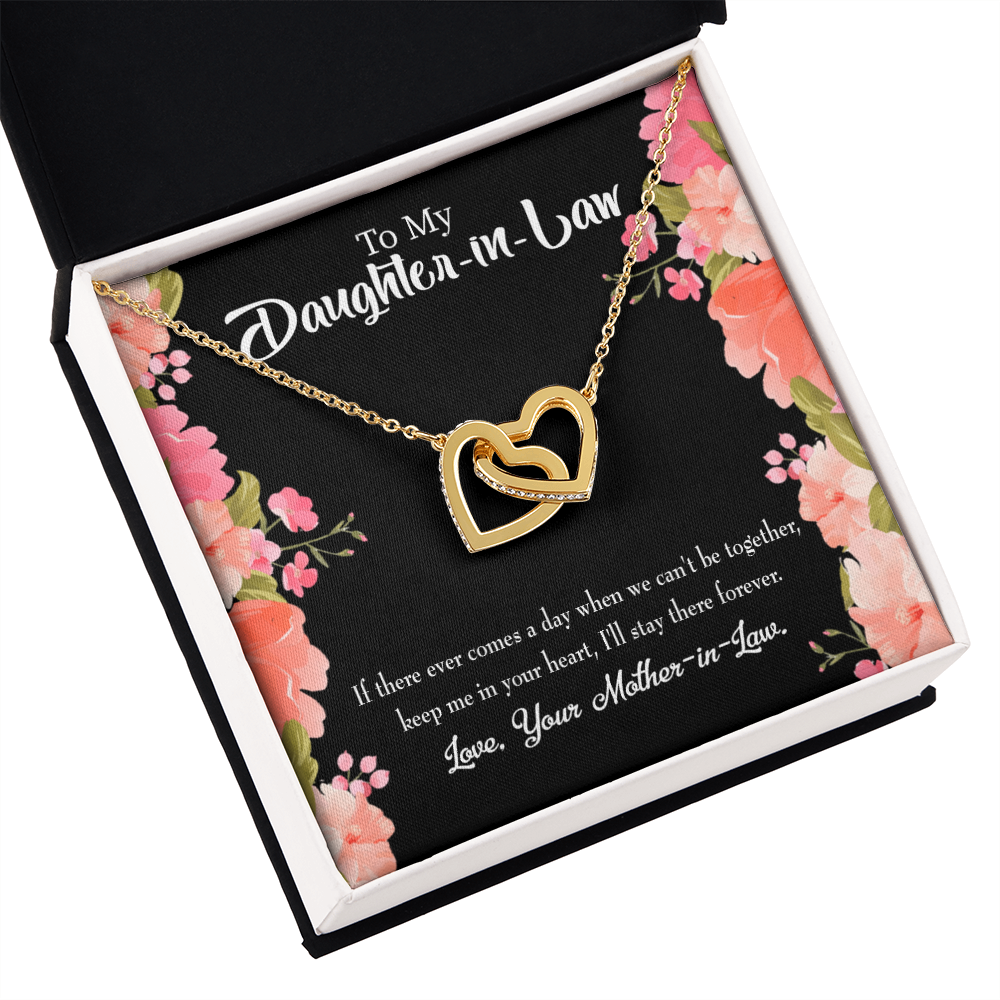 To My Daughter-in-Law Keep in Heart From Mother-in-Law Inseparable Necklace-Express Your Love Gifts