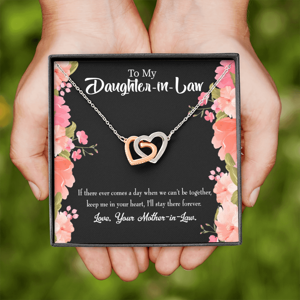 To My Daughter-in-Law Keep in Heart From Mother-in-Law Inseparable Necklace-Express Your Love Gifts