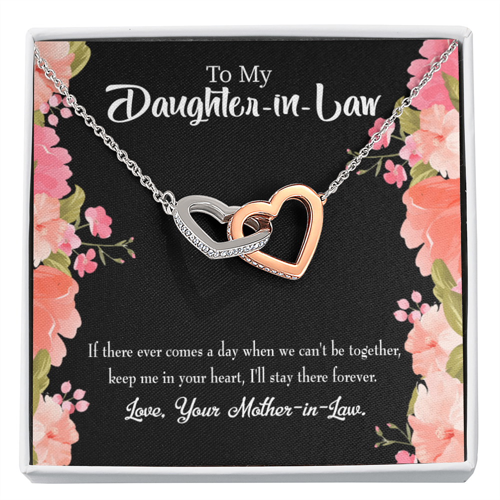 To My Daughter-in-Law Keep in Heart From Mother-in-Law Inseparable Necklace-Express Your Love Gifts