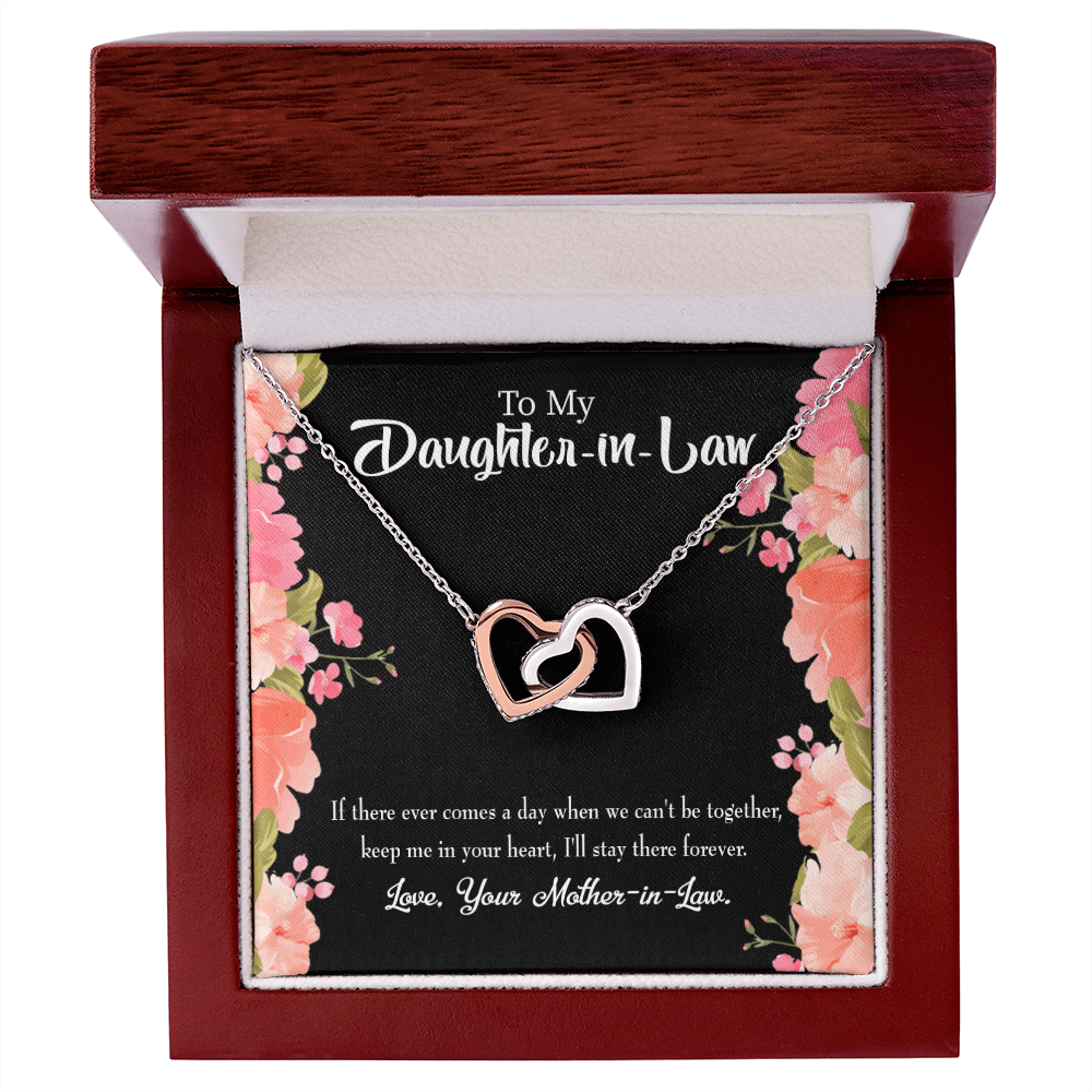 To My Daughter-in-Law Keep in Heart From Mother-in-Law Inseparable Necklace-Express Your Love Gifts