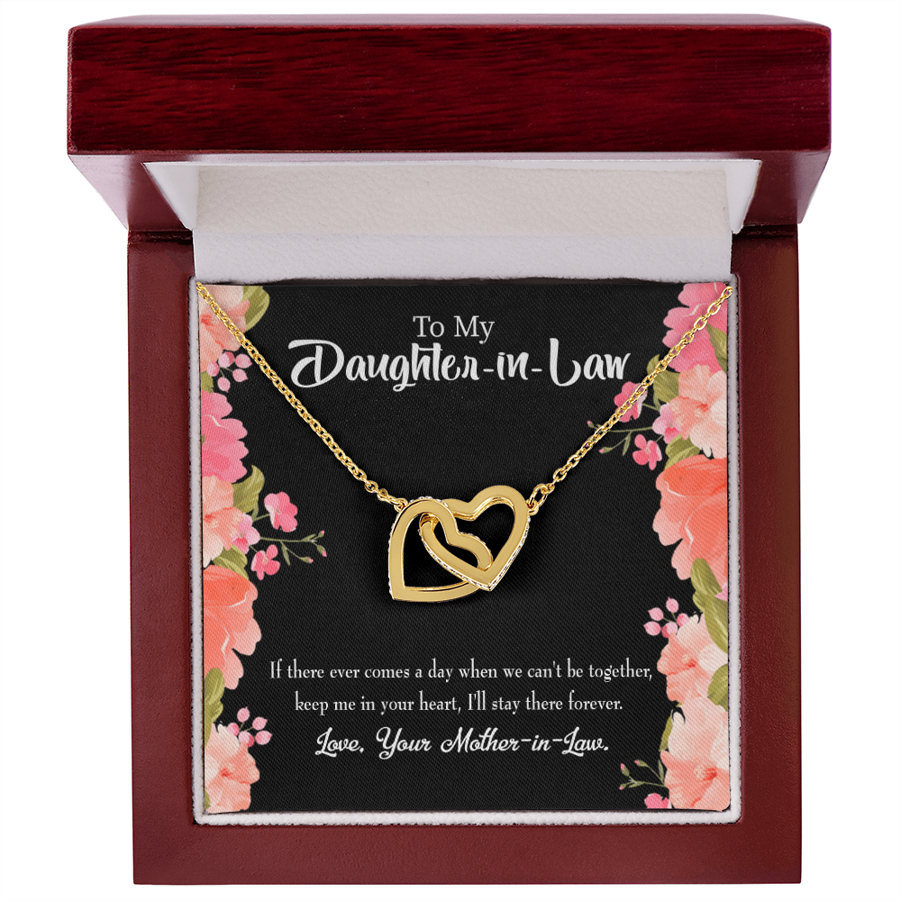 To My Daughter-in-Law Keep in Heart From Mother-in-Law Inseparable Necklace-Express Your Love Gifts