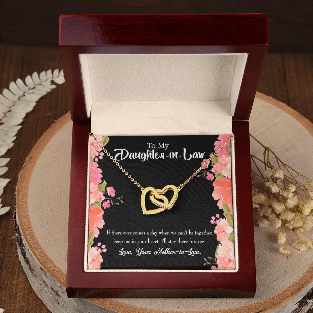 To My Daughter-in-Law Keep in Heart From Mother-in-Law Inseparable Necklace-Express Your Love Gifts