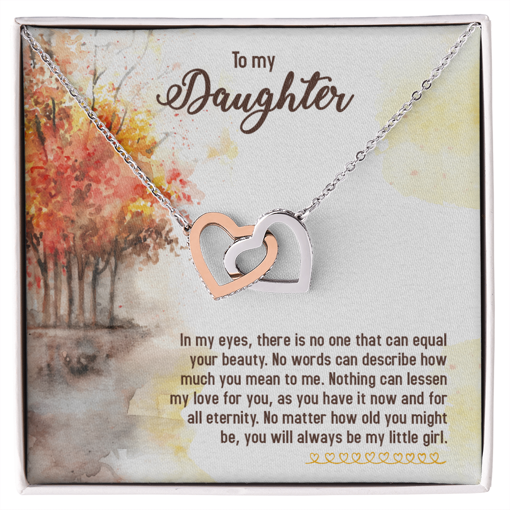 To My Daughter In My Eyes There is No One Inseparable Necklace-Express Your Love Gifts
