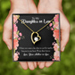To My Daughter Keep in Heart From Mother-in-Law Forever Necklace w Message Card-Express Your Love Gifts
