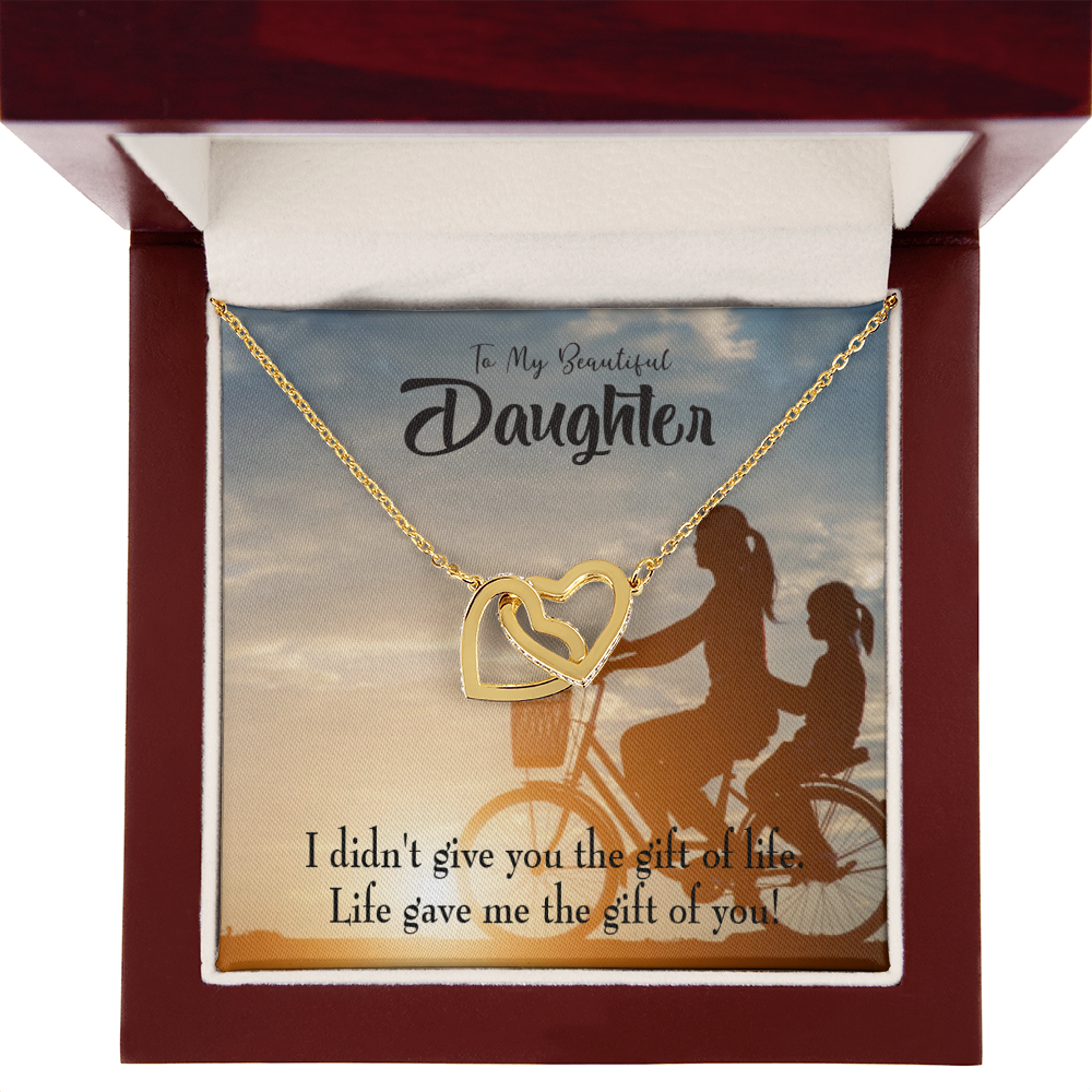 To My Daughter Life Gave Me You From Mom Inseparable Necklace-Express Your Love Gifts