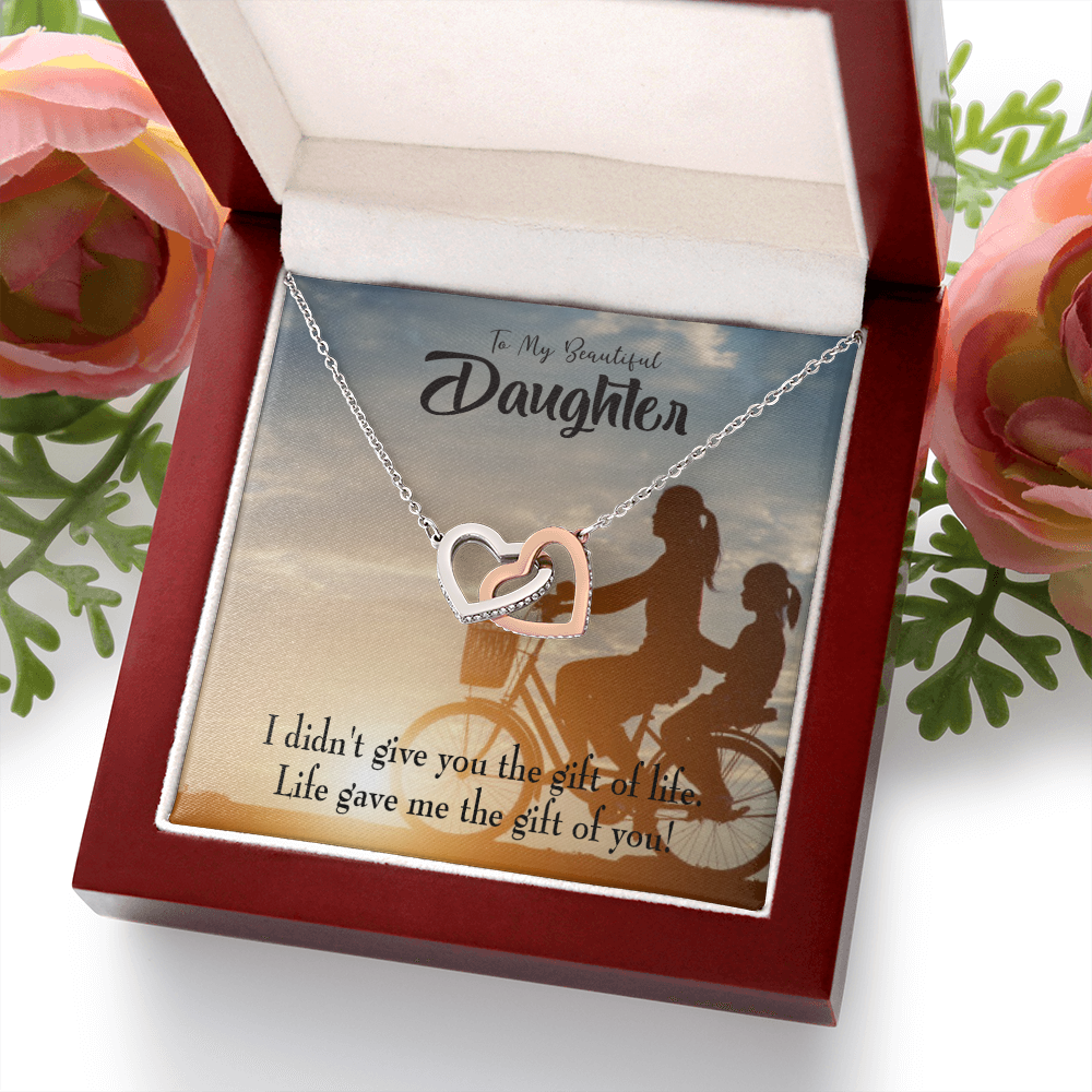 To My Daughter Life Gave Me You From Mom Inseparable Necklace-Express Your Love Gifts