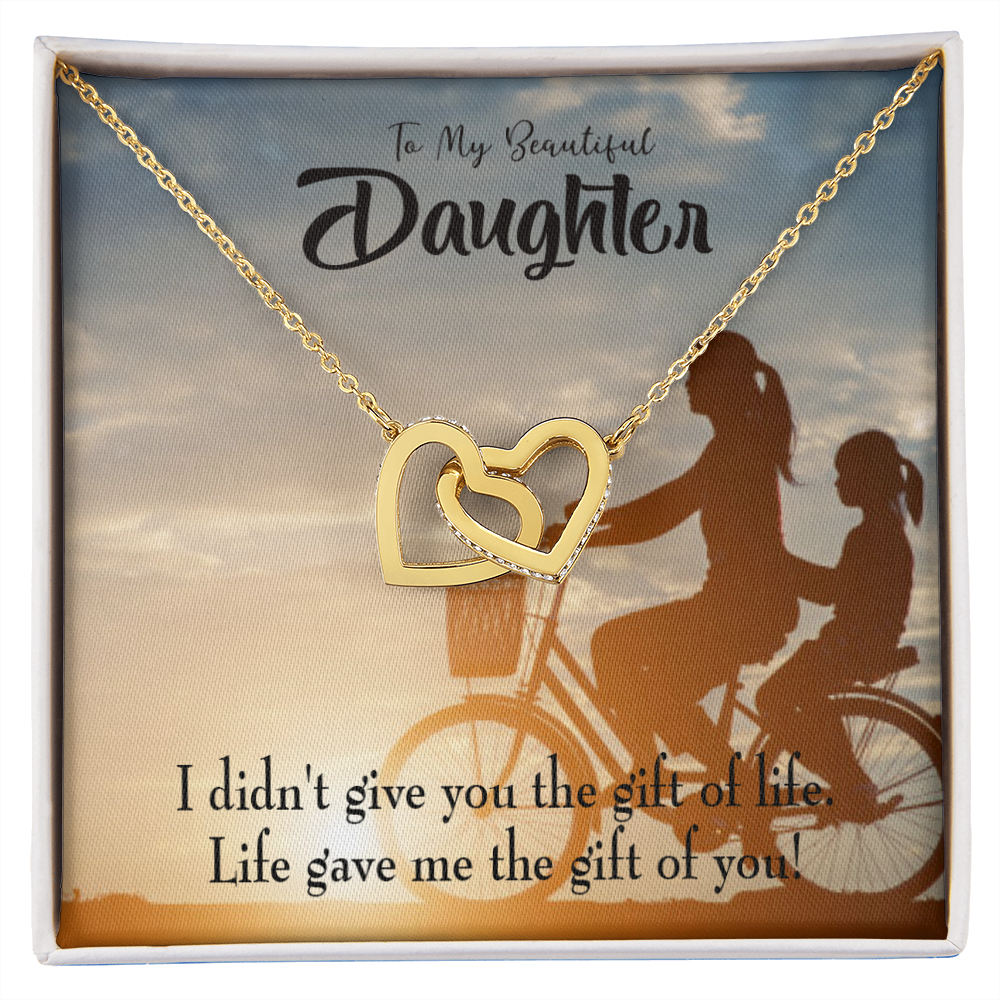 To My Daughter Life Gave Me You From Mom Inseparable Necklace-Express Your Love Gifts