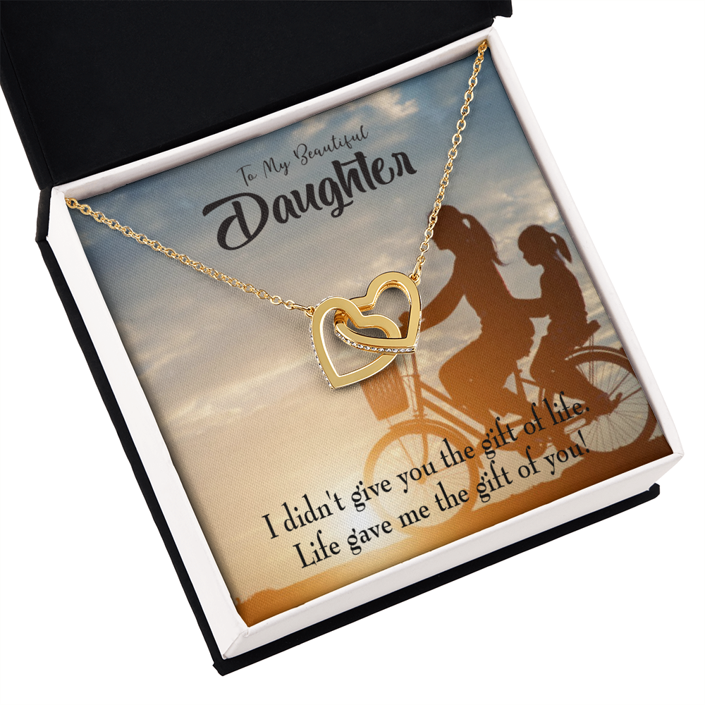 To My Daughter Life Gave Me You From Mom Inseparable Necklace-Express Your Love Gifts