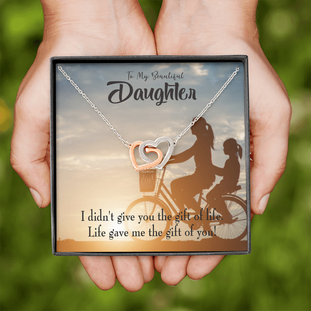 To My Daughter Life Gave Me You From Mom Inseparable Necklace-Express Your Love Gifts