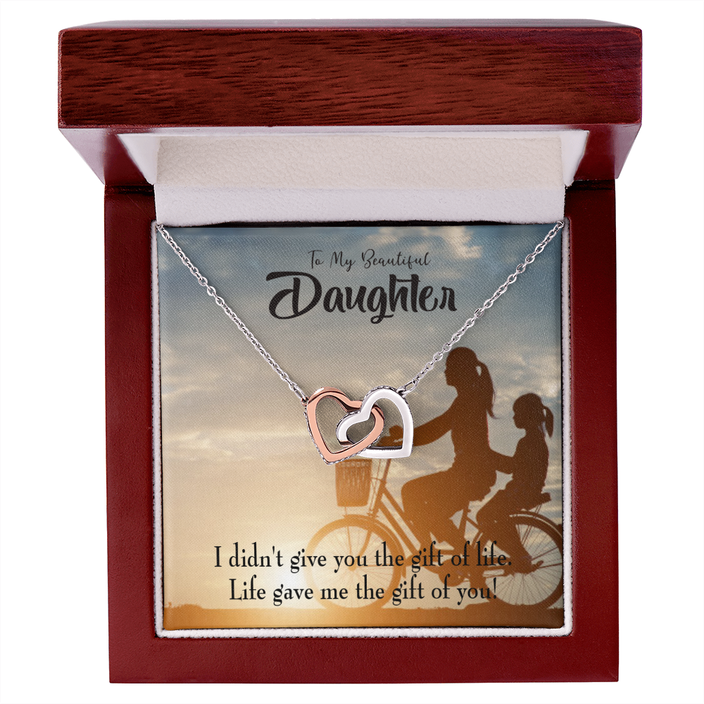 To My Daughter Life Gave Me You From Mom Inseparable Necklace-Express Your Love Gifts