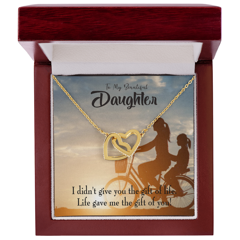 To My Daughter Life Gave Me You From Mom Inseparable Necklace-Express Your Love Gifts