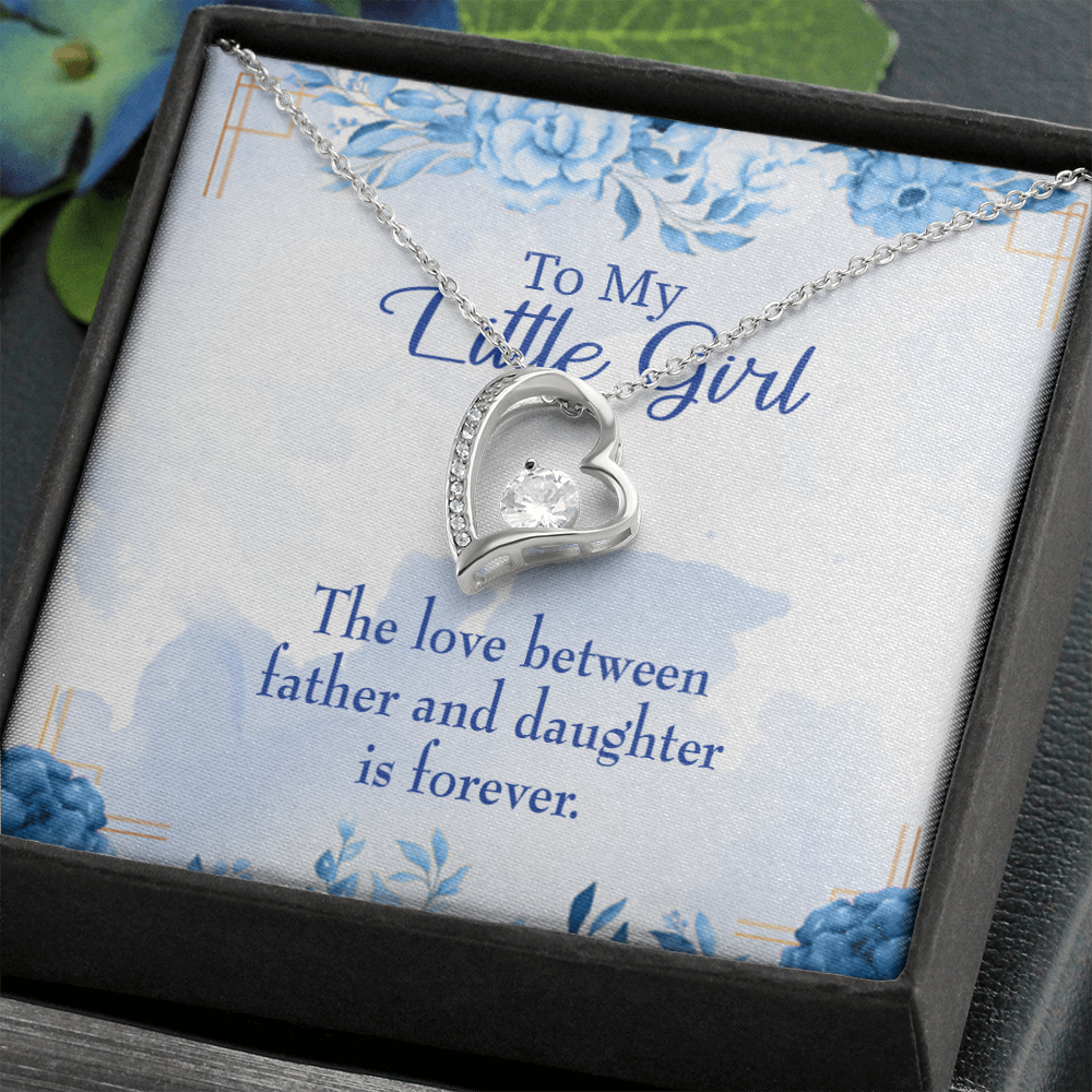 To My Daughter Love Between Father and Daughter Forever Necklace w Message Card-Express Your Love Gifts
